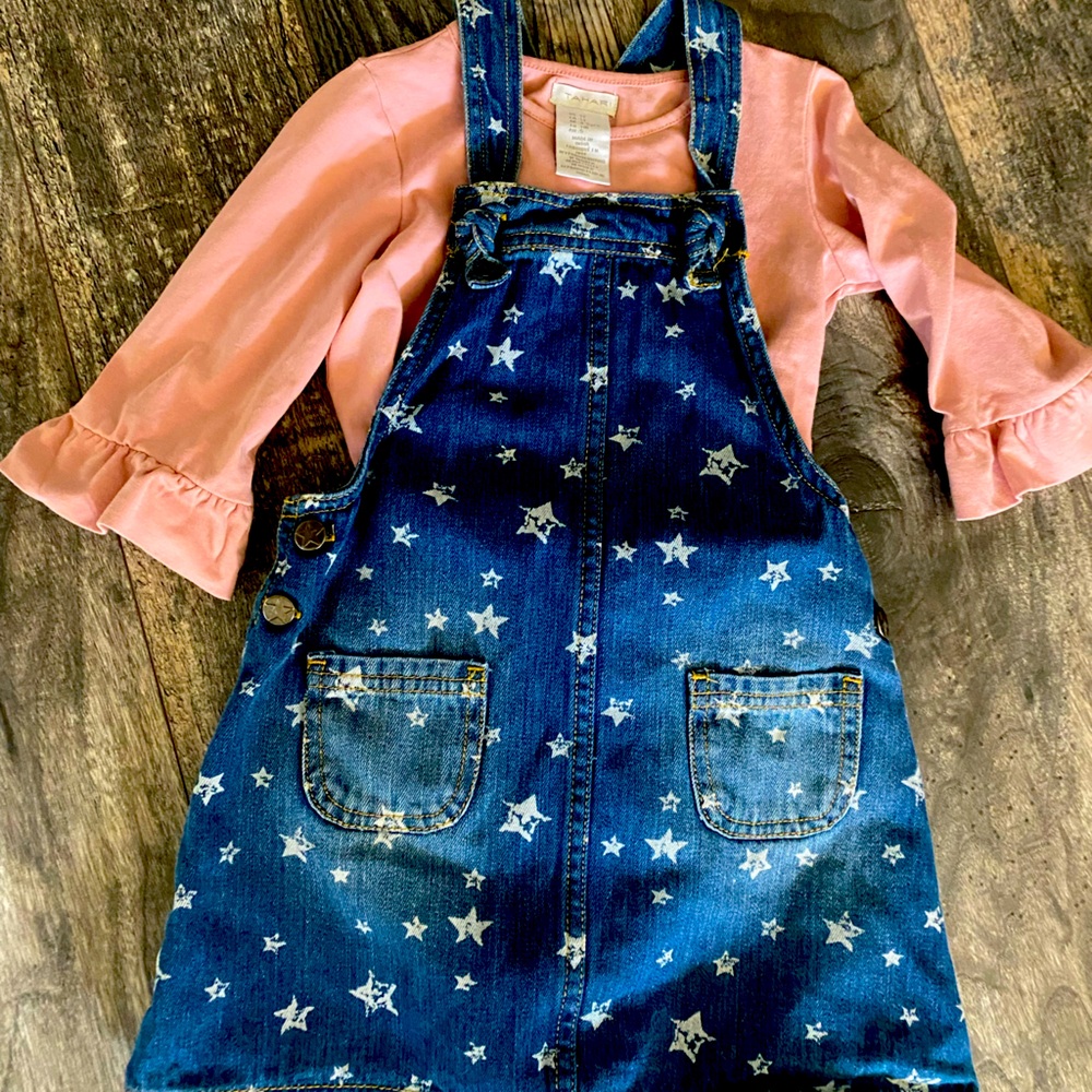 Girls Tahari jean jumper set